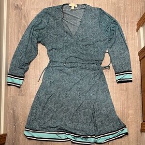 MICHAEL Michael Kors Teal Wrap Dress